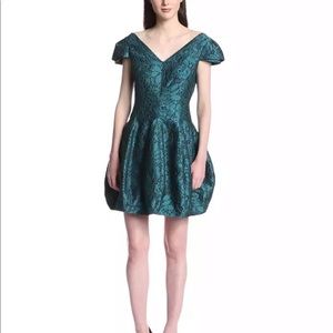Halston Heritage Floral Jacquard dress size 4